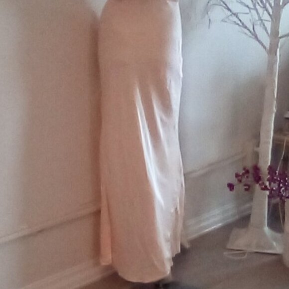 VTG 30's/ 40's Fray-Pruf Bur Mil Bias Cut Fitted Negligee Embroidered Sz 6 Tall - Picture 11 of 11